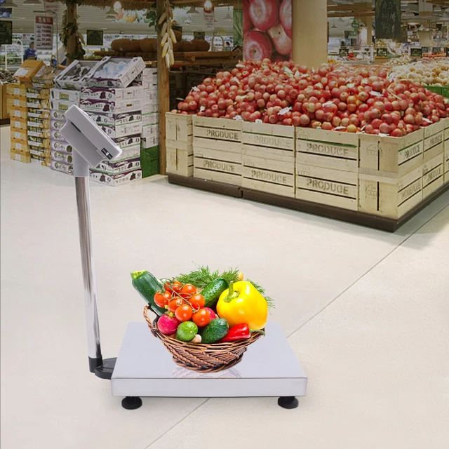 Weight Scale Floor Digital Scale Stainless Iron 300kg Weight Platform Scale New