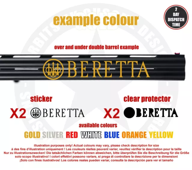 Beretta Vinyl Decal Sticker For Shotgun / Gun / Case / Gun Safe / Car / BR3