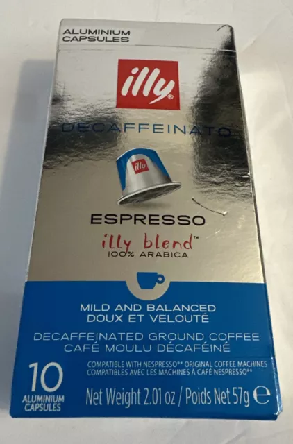 illy Blend Espresso Decaffeinato 10 Pods For Nespresso Expires 05/2024