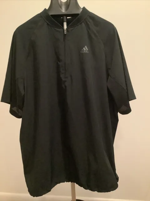 ADIDAS MEN PROVISIONAL Rain Shirt Short Sleeve Jacket Golf Full Zip Size  XL. $28.36 - PicClick