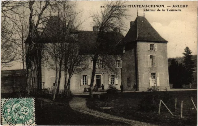 CPA AK Env. de CHATEAU-CHINON - Arleuf - Chateau de la Tournelle (518206)