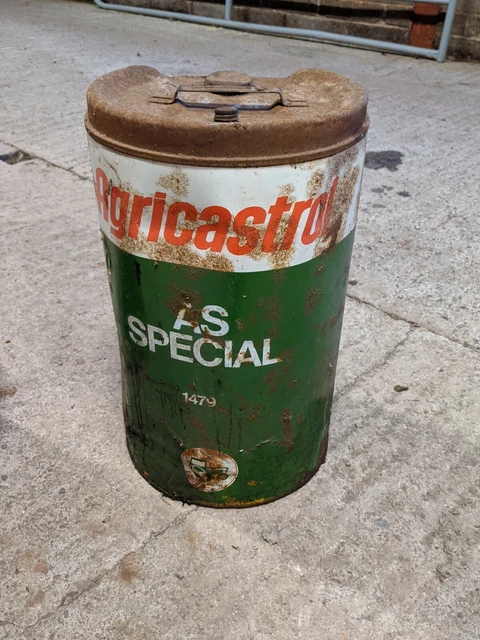 VINTAGE MOTOR OIL Can Castrol 5 Gallon Drum Used Empty automobillia £15 ...
