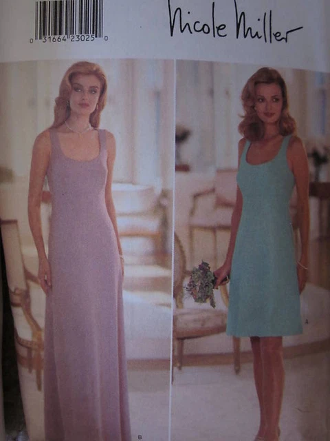 UNCUT Vintage Butterick SEWING Pattern 4337 Misses NICOLE MILLER Dress FF