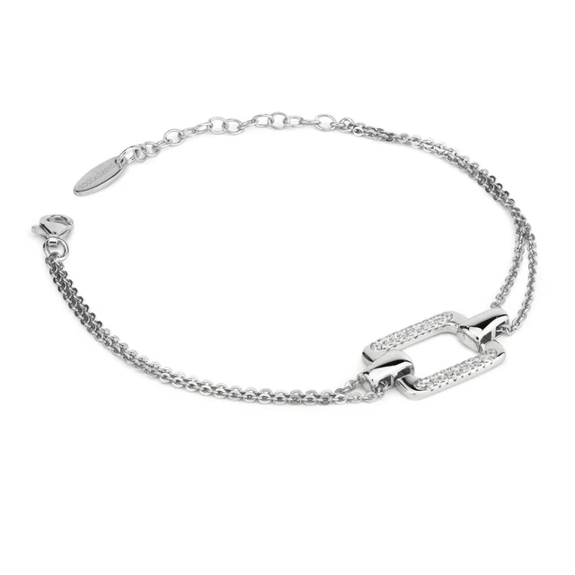 Bracelet noir en Argent rhodié & Oxydes - Valenzi