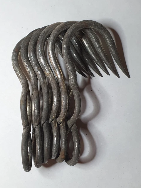 Lot de 2 esses de boucher en acier 1.6 cm