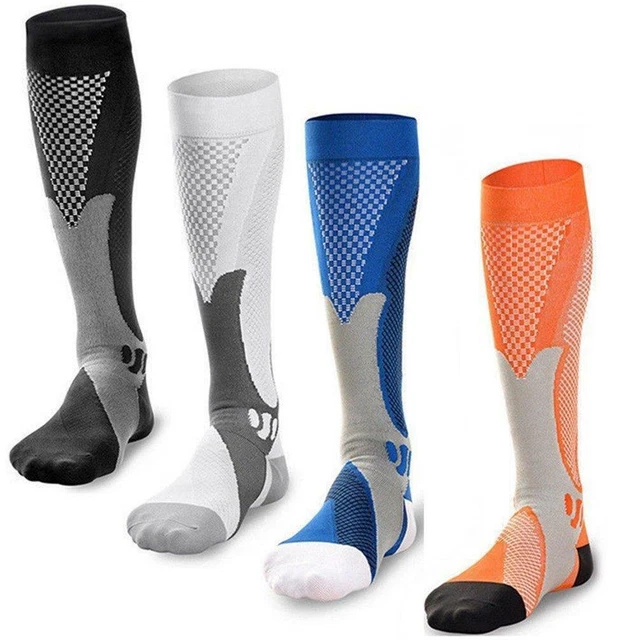 4 pares de medias de compresión/calcetines de compresión/calcetines de compresión/mujer hombre