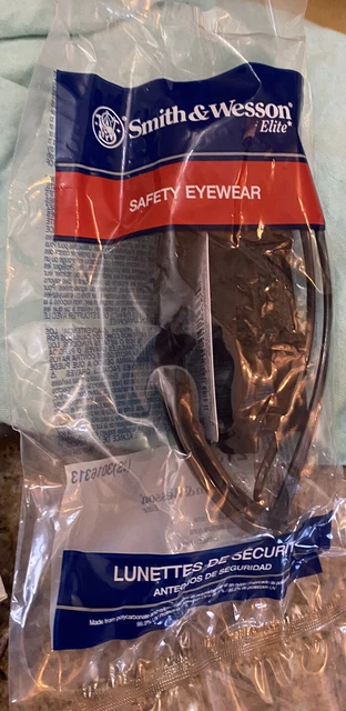9 Pack Smith & Wesson 21303 Elite Safety Sun Glasses Smoke Lens Black New