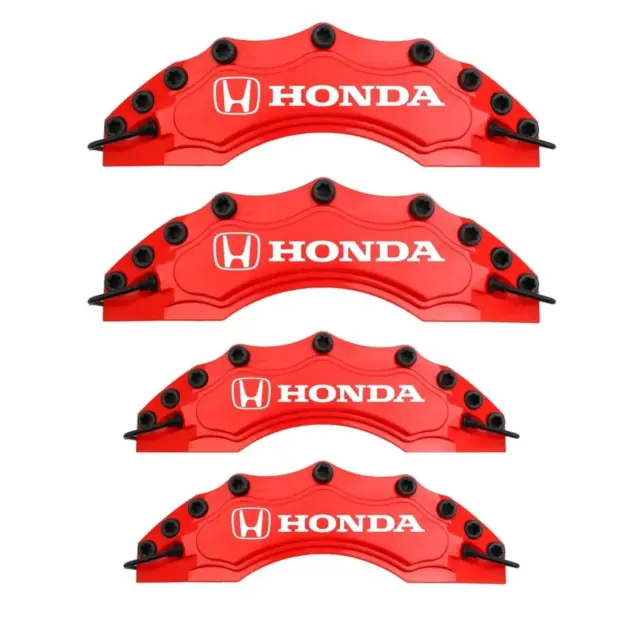 HONDA Brake Caliper Cover | Customized Design  (4 pieces)  | Red