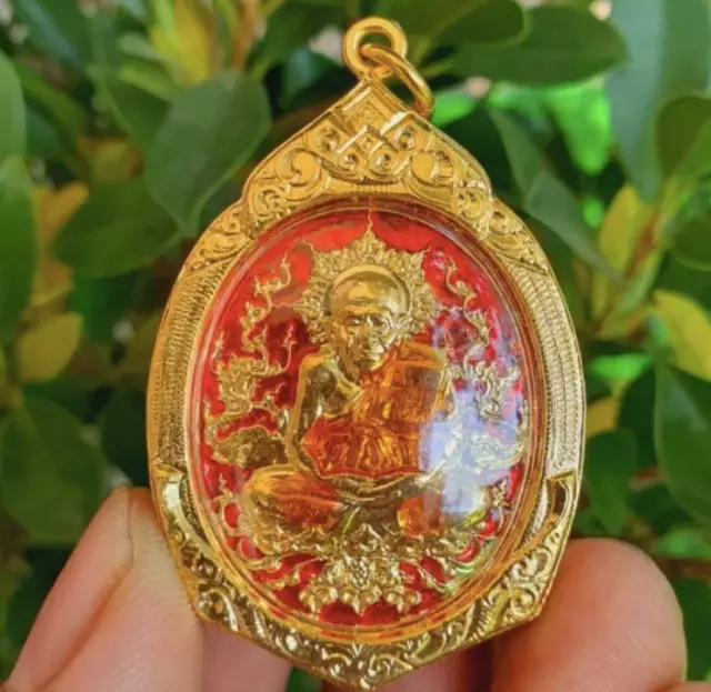 LP Thud Buddha Amulet Thai Rare Micron Gold Great Mercy Powerful Protection