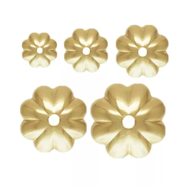 14K Gold Filled Plain Flower Floral Blossom Bead Caps 3mm 4mm 5mm 6mm 7mm