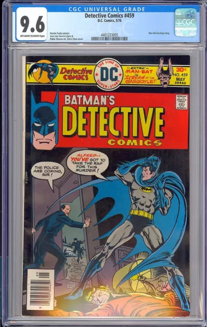 Detective Comics #459 High Grade Man-Bat Bronze Age Batman DC Comic 1976 CGC 9.6