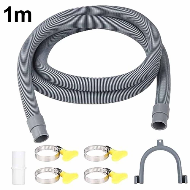 Tuyau Alimentation Machine à Laver 4m - Raccord 3/4" Droit Et Coudé | Résiste 20-60 Bar Et 25°C | Made In Italy