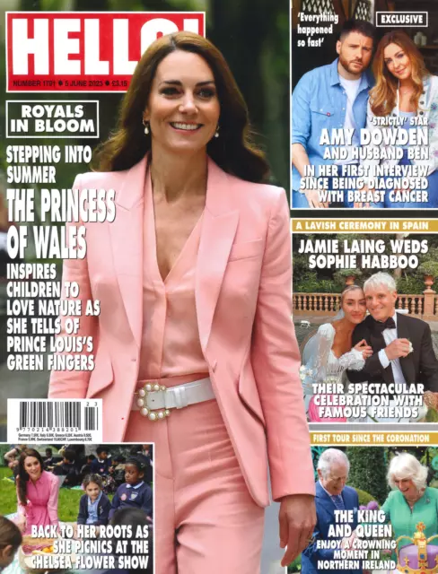 HELLO! Magazine, Kate Middleton, King Charles, Queen Camilla, Amy Dowden, 5.6.23