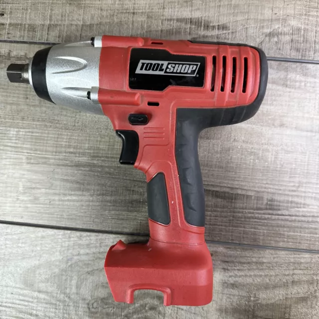 Tool Shop 18-Volt Cordless 1/2" Impact Wrench 2200 Rpm Red