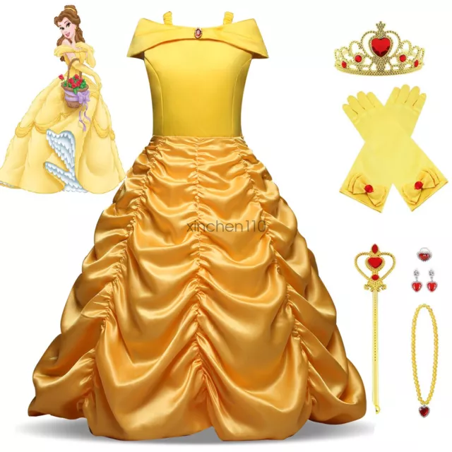 Belle Prestige Kinder Kostüm die Schöne und das Biest Disney Prinzessin Kleid