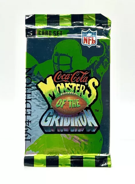 The Iconic 1994 Coca Cola Monsters Of The Gridiron Unopened Pack