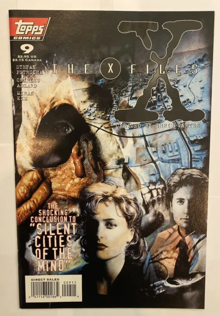 Topps The X-Files Comic Vol. 1 #9 “Silent Cities Of The Mind” (1995) VF