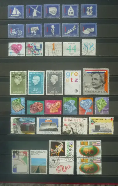 Niederlande - großes Lot Briefmarken gestempelt und papierfrei # 70