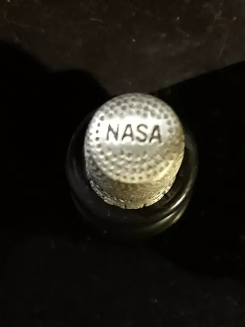 NASA Kennedy Space Center Thimble Pewter Vintage