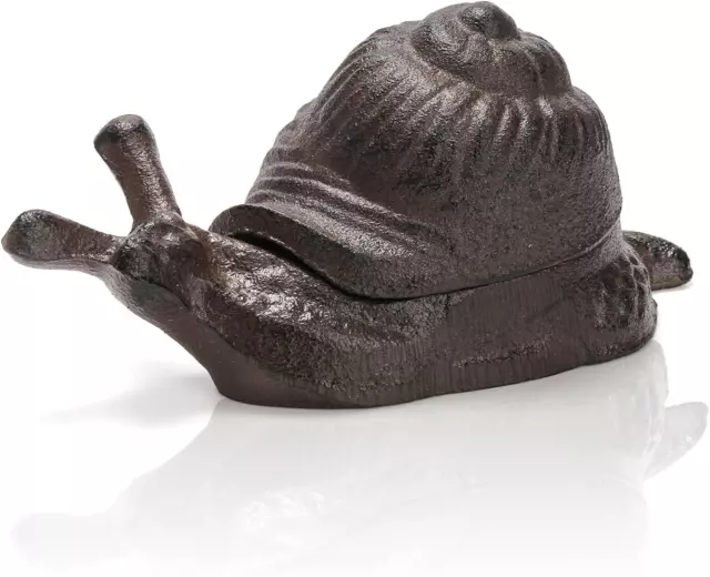 Cast Iron Key Hider, Snail Hide-A-Key Holder, outside Spare Key Hider Figurine,