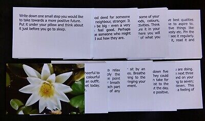 Caja de bienestar de 30 tarjetas de actividad en bolsa de regalo edificante autocuidado motivación