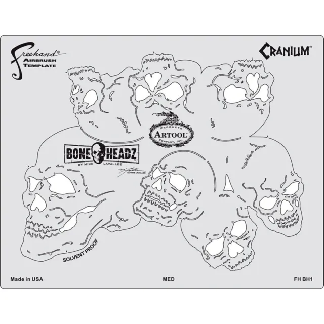 artool - Bone Headz Schablonen-Set Cranium 200 468