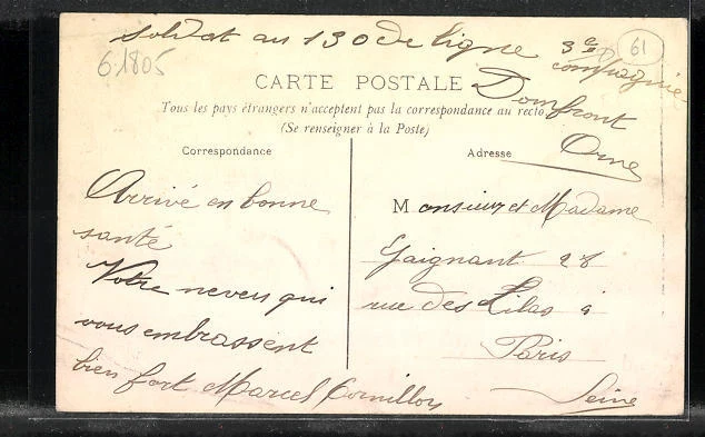 CPA Flers-de-l´Orne, le Jardin Normand 1908, l´heure du repos, Buvette et cause 2