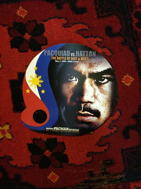 Manny Pac-Man Pacquiao Vs Ricky Hatton . Original .on Site Hand Waver .2009