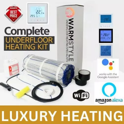 Electric Underfloor Heating mat kit 200w per m2 All Sizes PRO Heat Trade UK