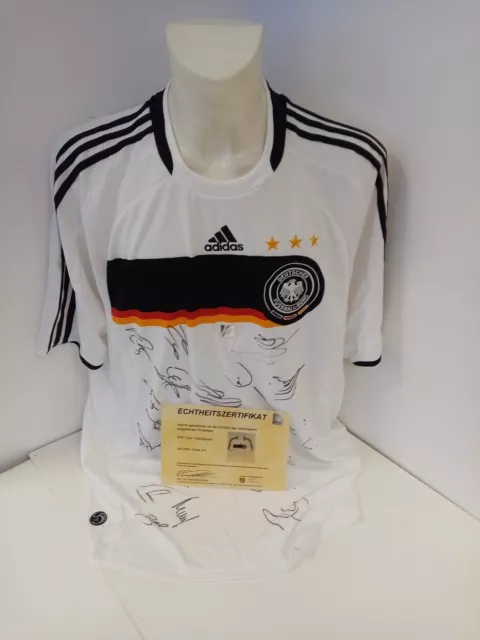 Maglia Germania Em 2008 Teamsigniert Euro Autografo Calcio DFB adidas XXL