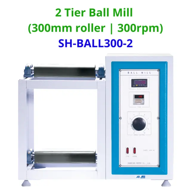 SH Scientific 2Tier Ball Mill | 300mm(12") roller | Grinding & Blending, 110V