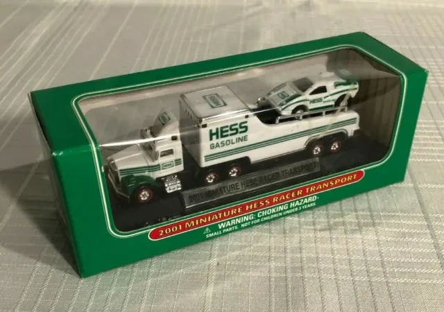 2001 HESS MINI RACE TRANSPORT TRUCK - Brand new in box - NIB