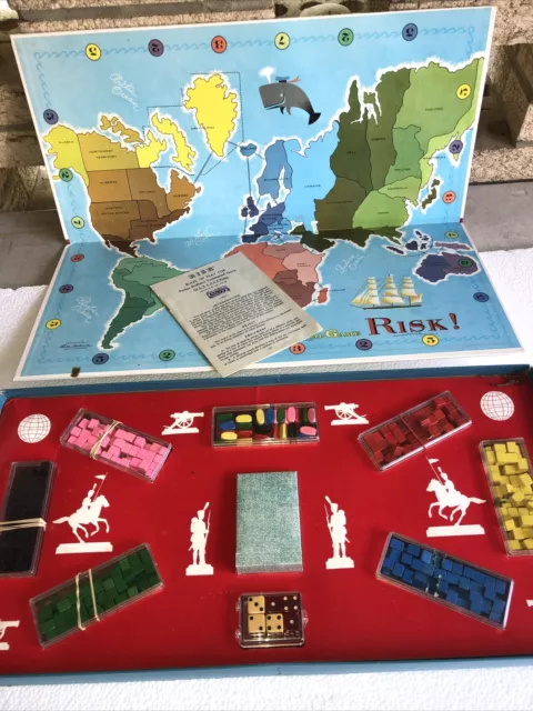 VINTAGE ORIGINAL RISK "1959/1963 Edition" PARKER BROTHERS BOARD GAME Complete