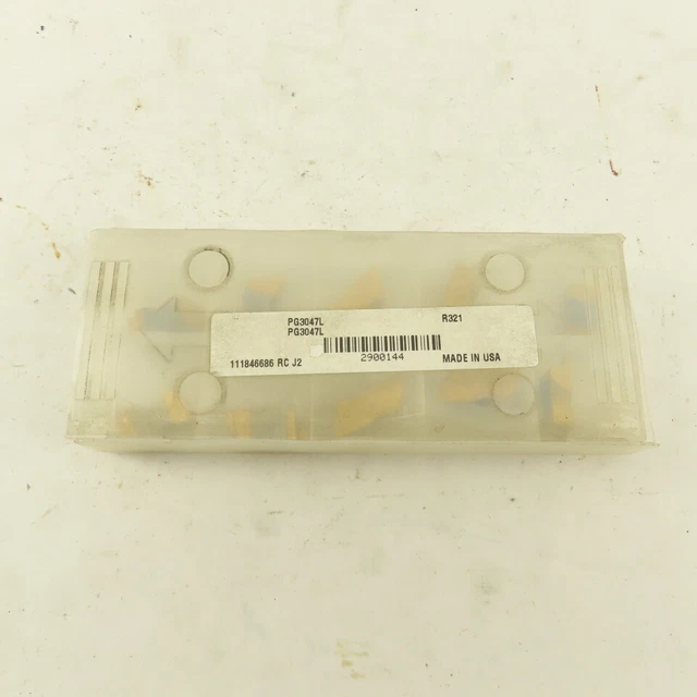 RTW PG3047L Carbide Power Notch Grooving R321 Insert Lot Of 10