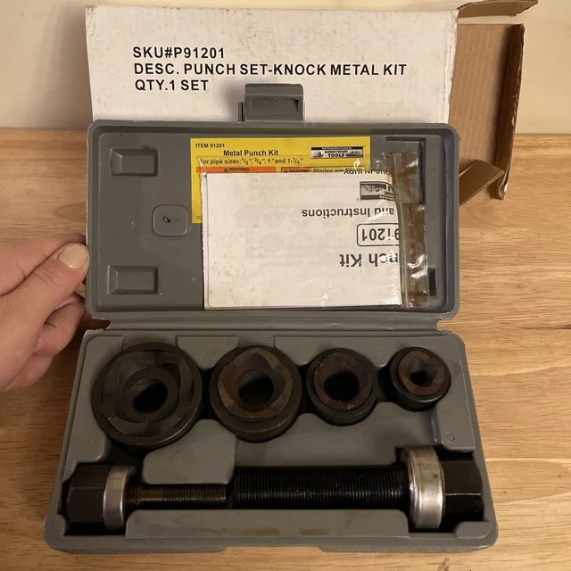 HARBOR FREIGHT TOOLS Metal Punch Kit (Psl026979) 35.99 PicClick