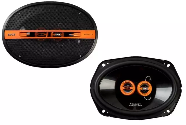 Edge EDST219 6 x 9" Tri axial 200 watts Car Van Parcel Shelf Door Audio Speakers