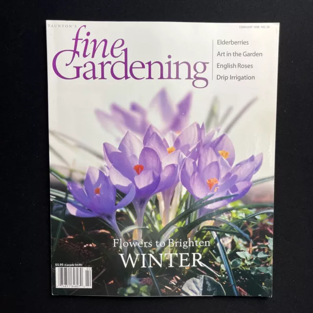 Taunton's Fine Gardening Feb 1998 No 59 Summer Color Roses Wisteria Ground Co
