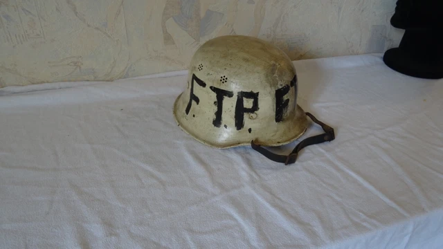 casque allemand luftschutz résistance FTP 39-45 ww2