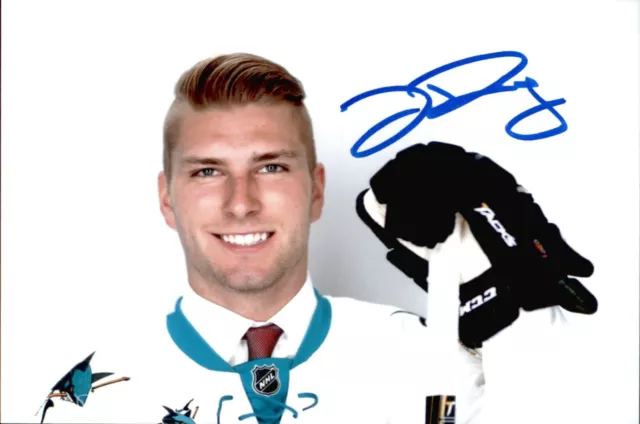 Jeremy Roy SIGNED autographed 4x6 photo SAN JOSE SHARKS #2