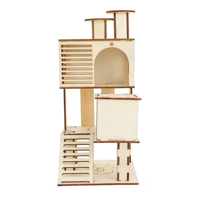 1pc Hamsterkäfige Hamster Häuser Hamster Zubehör Holz Hamster Käfig Hamster Rohr
