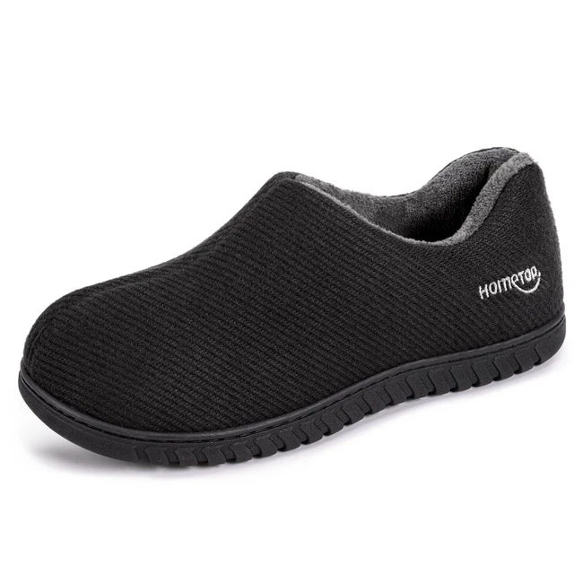 Mens Warm Fuzzy Lamb Fleece Lined Slippers Memory Foam Nomad House Shoes 8-12