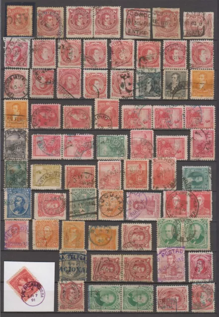 Argentina 1867-1920 Choice & Selected Cancels 69 Stamps With Rare & High Priced!