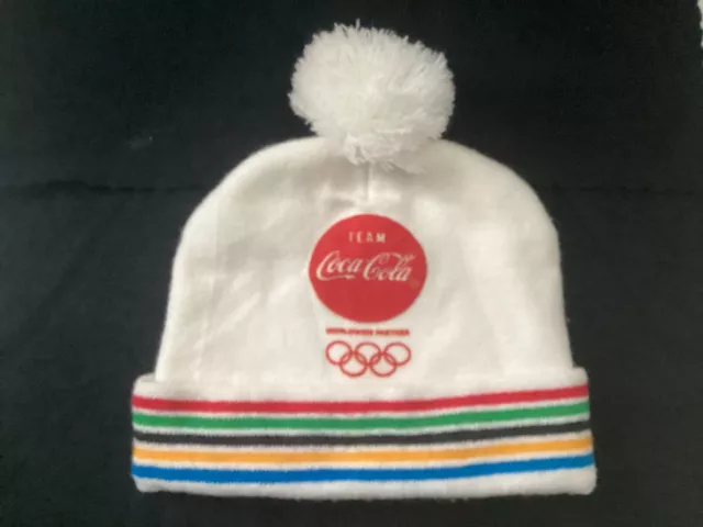 Coca-Cola Olympics Games Team White Beanie