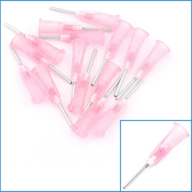 15pcs 18G Syringe Glue Dispenser Plastic Precision Liquid Applicator Gauge Tips