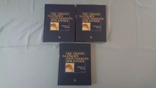 Die grosse Saatkorn Gesundheitsbibliothek, Band 1-3 Heilkräfte der Nahrung