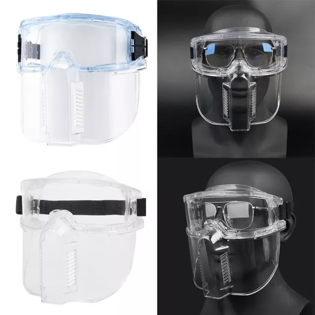 Head-mounted Work Safety Mask Plastic Anti-goggles  Lab Workplace