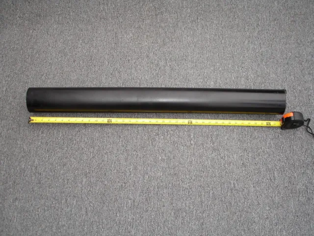 3.75 Inch Diameter, 37.75 Inch Long, Polyurethane Rod, 85A Durometer, Black
