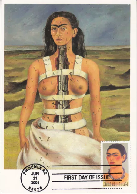 *USA*Maximumkarte 21.6.2001*Mi.-Nr. 3463*Frida Kahlo*mexikanische Malerin*