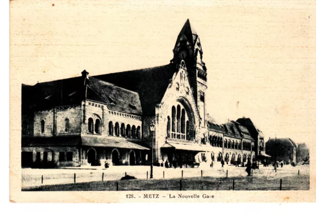 Cpa Metz La New Gare
