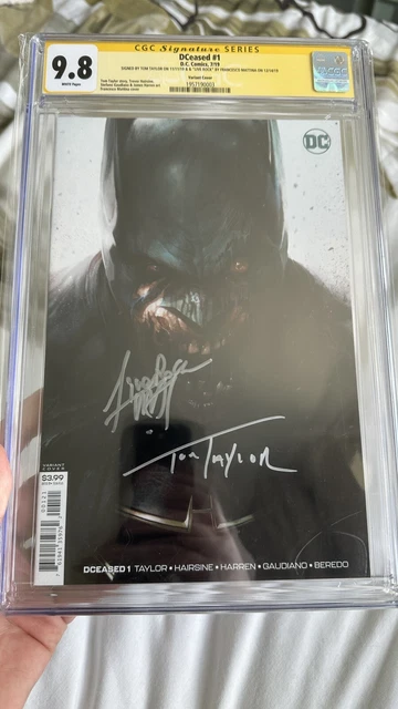 Dceased  #1 Cgc Ss 9.8 Mattina Variant (Signed Taylor & Mattina)